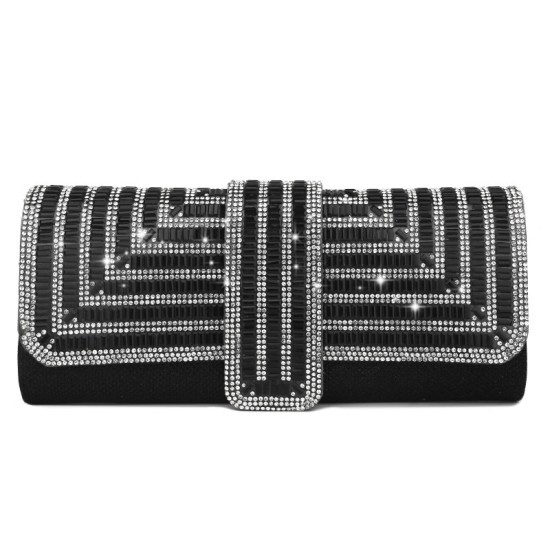 Rhinestone glitter women's chain dinner clutch Rhinestone glitter women's chain dinner clutch