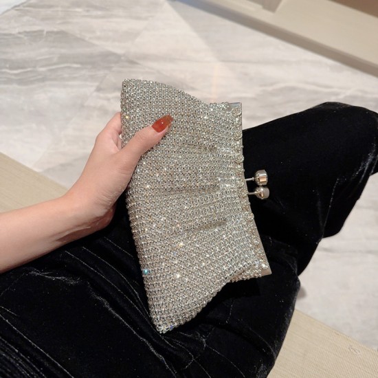 Luxury Rhinestone Dinner Clutch(Silver) Luxury Rhinestone Dinner Clutch(Silver)
