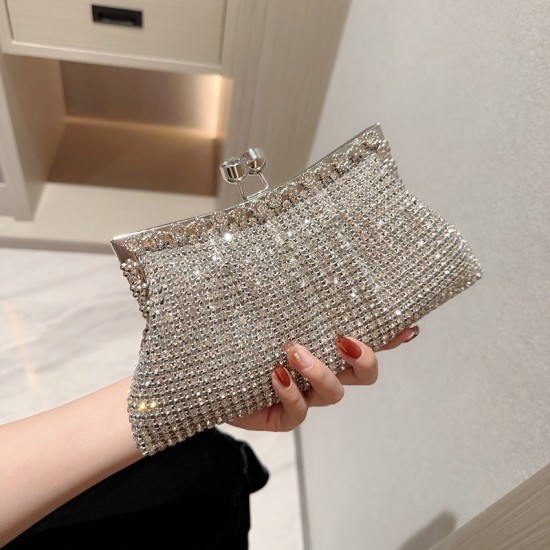 Luxury Rhinestone Dinner Clutch(Silver) Luxury Rhinestone Dinner Clutch(Silver)