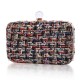 Tweed woven evening clutch bag Tweed woven evening clutch bag
