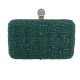Tweed woven evening clutch bag Tweed woven evening clutch bag
