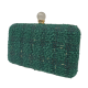 Tweed woven evening clutch bag Tweed woven evening clutch bag