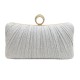 silver  Pleats holding a party bag